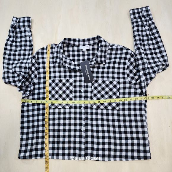 Marc New York Flannel Top size L - Picture 3 of 3